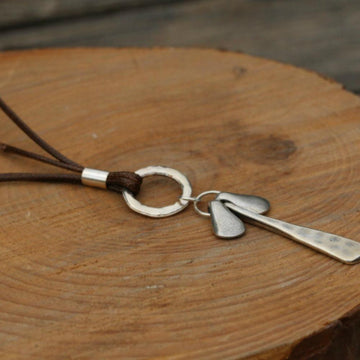 Silver Pendant Necklace,Simple Necklace,Pendant Necklaces for Women,Handmade Jewelry for Women,Dainty Necklace,Silver Necklace